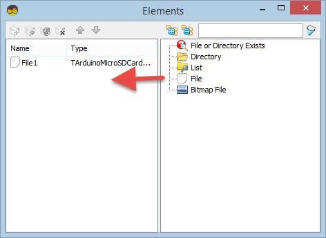 In Visuino Set Components