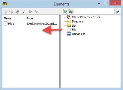 In Visuino Set Components