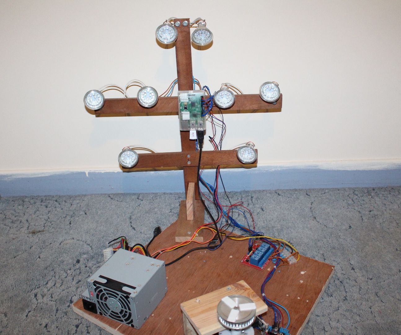 Raspberry PI Rotary Time Lapse Rig.