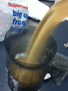 Get Fine Sand and Put Inside.