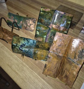 Copper Electroplating Salt Corrosison Method With Epoxy for Art and Craft.
