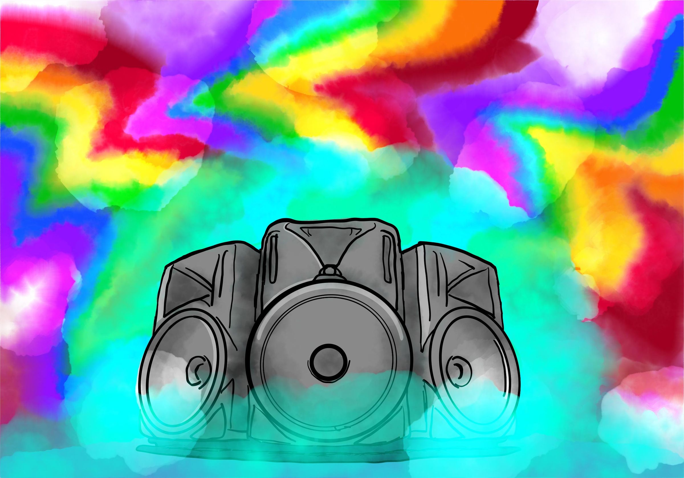 Rainbow Speaker Music | Design + Animation : 7 Steps - Instructables