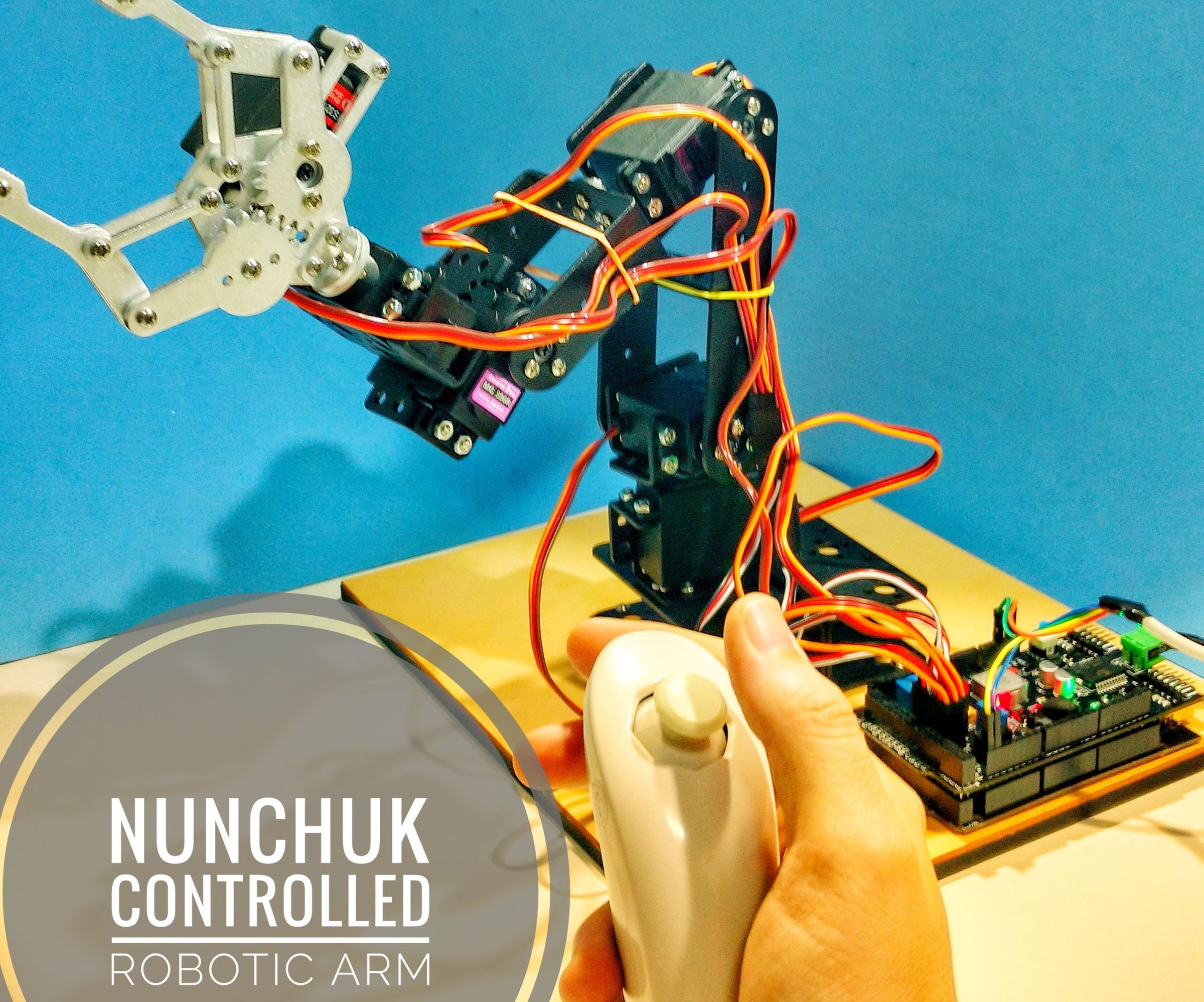 Nunchuk Controlled Robotic Arm (with Arduino)