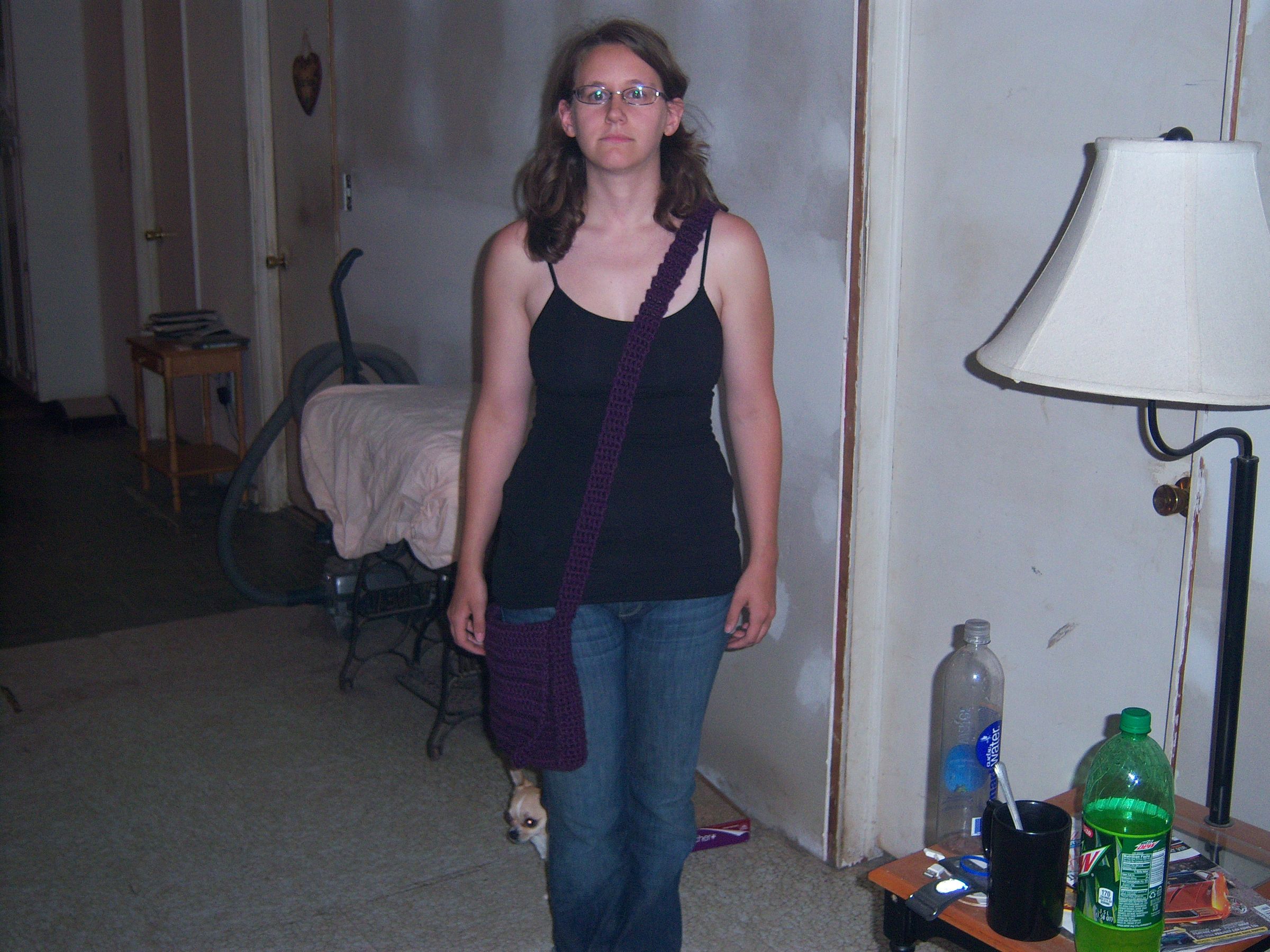 Small Crocheted Messenger Bag