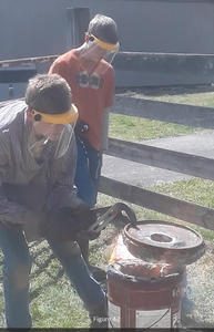 Melting the Metal and Final Setup for the Pour