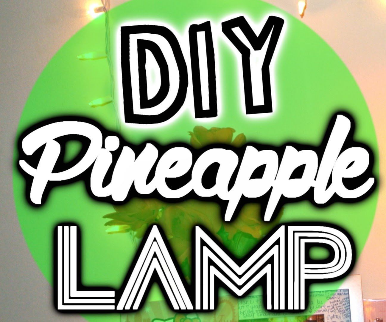 Diy Pineapple Lamp Made From Plastic Spoons