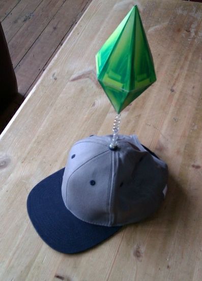 How to Make a Sims Plumbob Hat