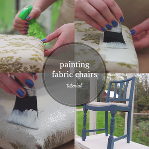 How to Paint Fabric Chairs