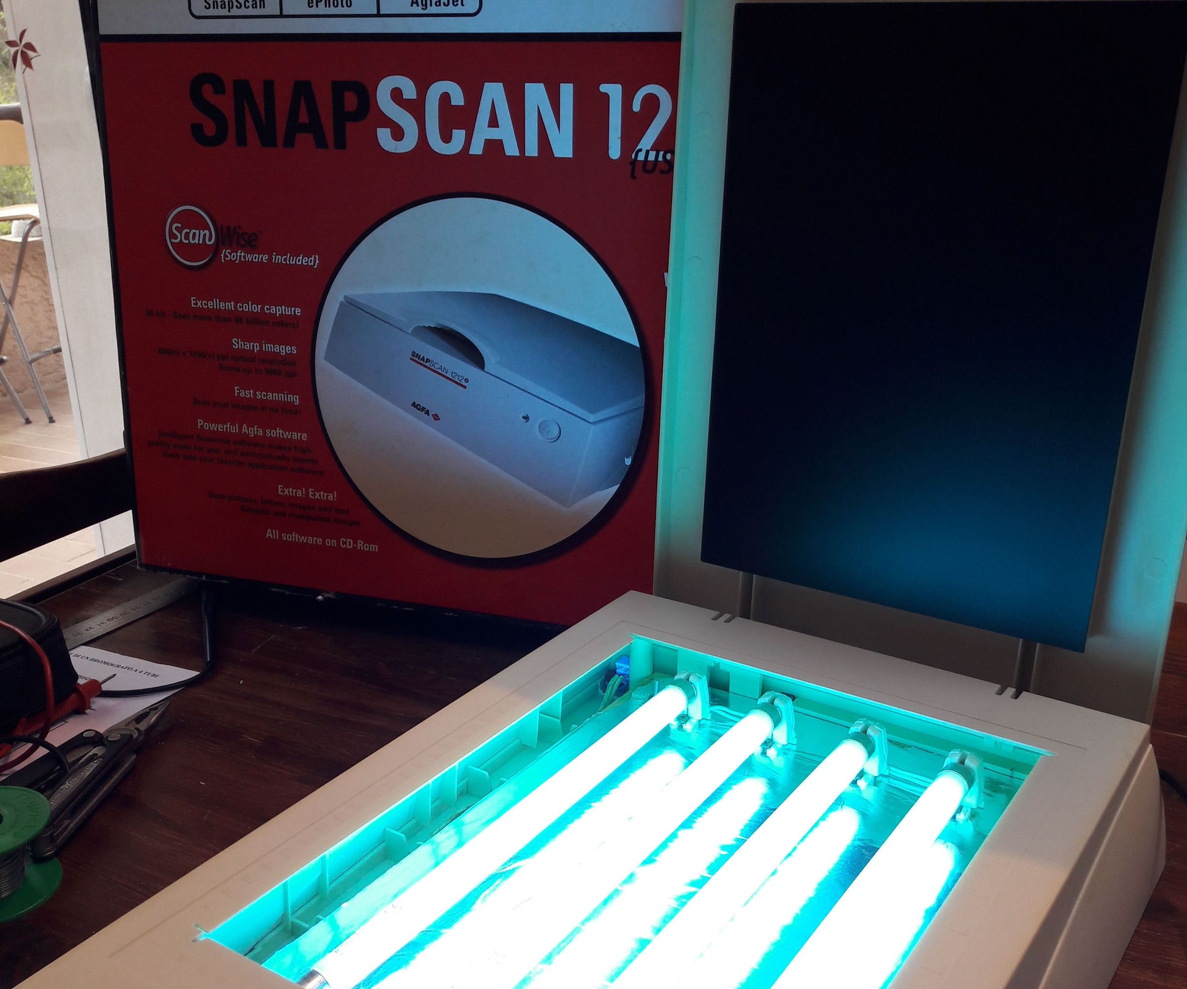 PCB UV Exposure by Recycling an Old Scanner
