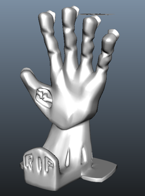 Raising Death Zombie Phone Stand With R.I.P Gravestone