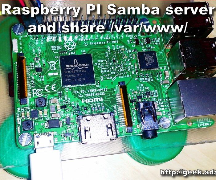 Raspberry PI Samba Server and Share /var/www/
