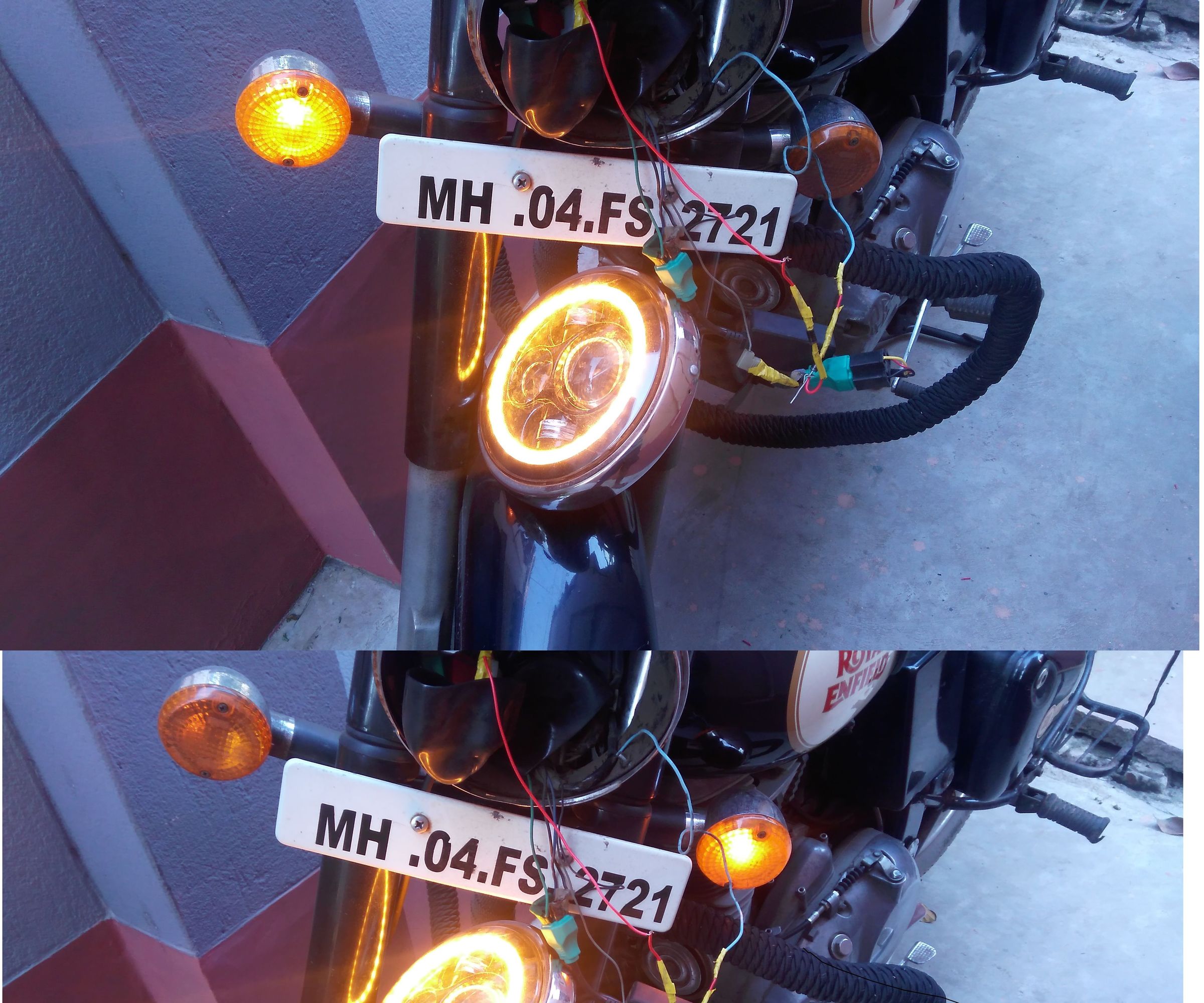 Royal Enfield Side Indicator Problem With Angel Eye Fixed