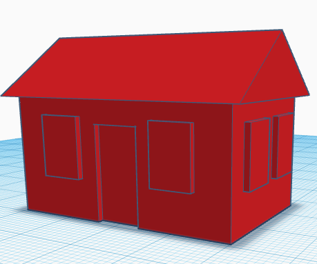 Tinkercad: How to make a simple 1 story house (For 3D printing)
