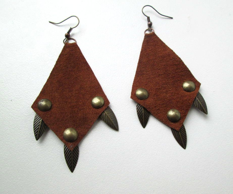 Upcycled Leather Earrings - 10 Various Designs