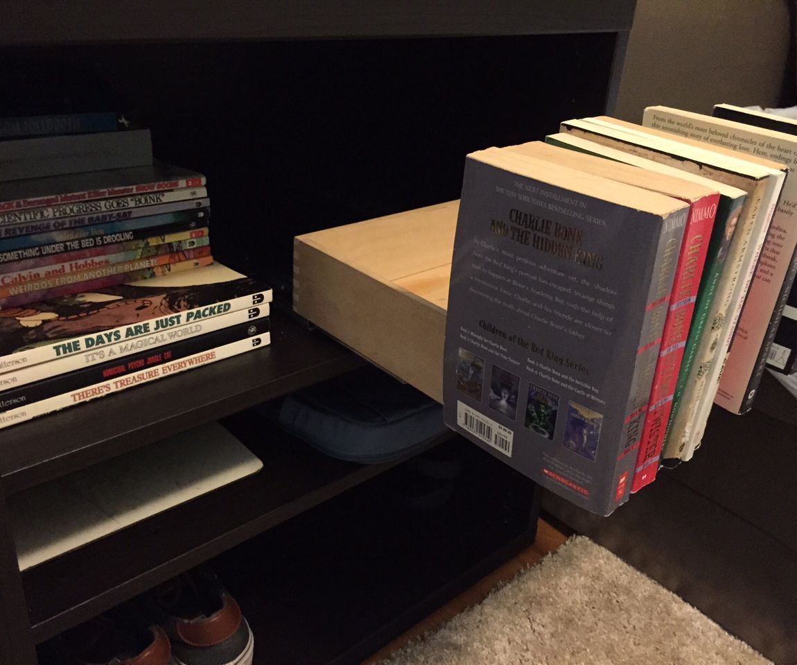 Secret Bookshelf Drawer