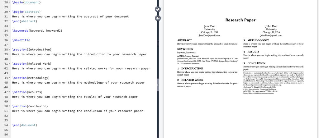 Formatting a Research Paper Using LaTeX in Overleaf : 9 Steps ...