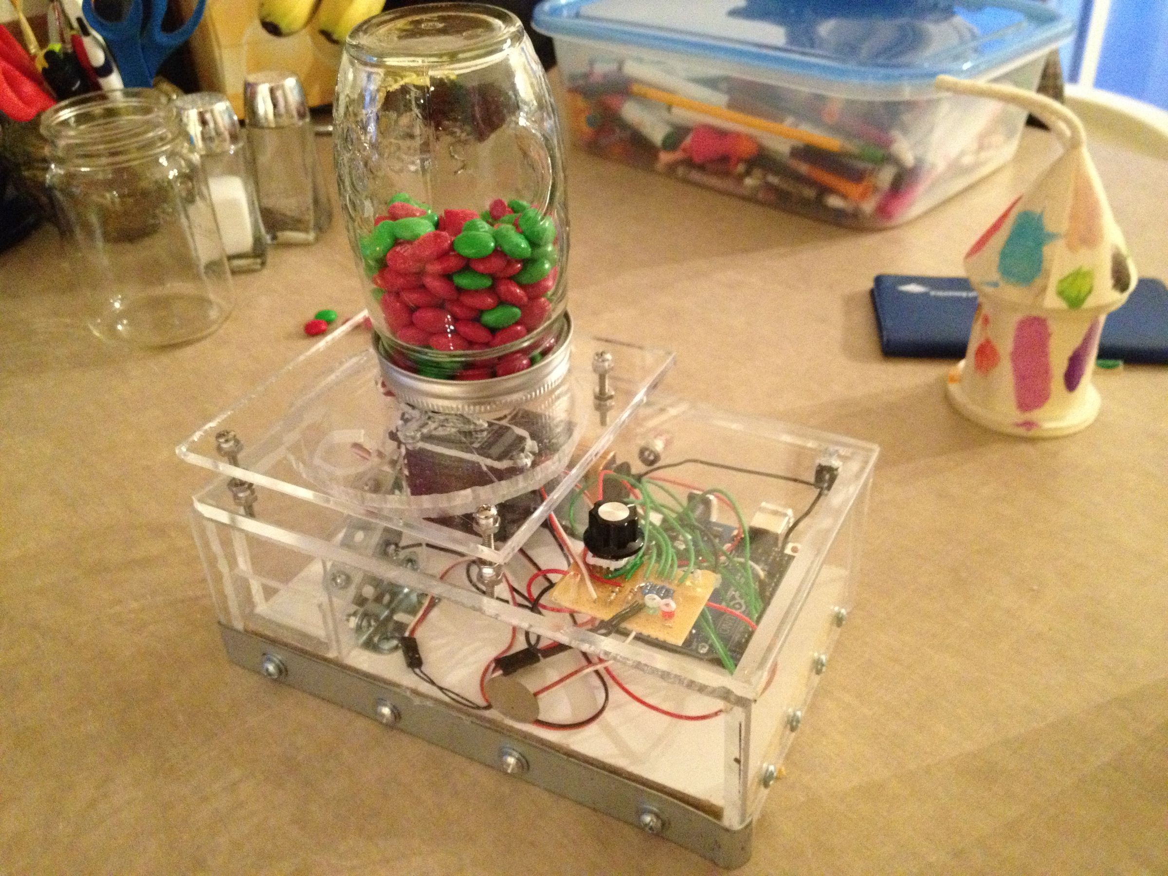 Secret Knock Candy Dispenser