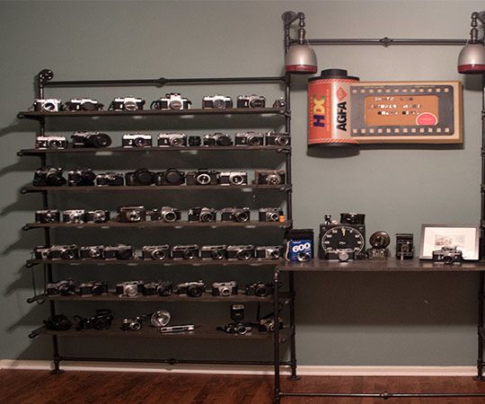 DIY Industrial Pipe Shelving Unit
