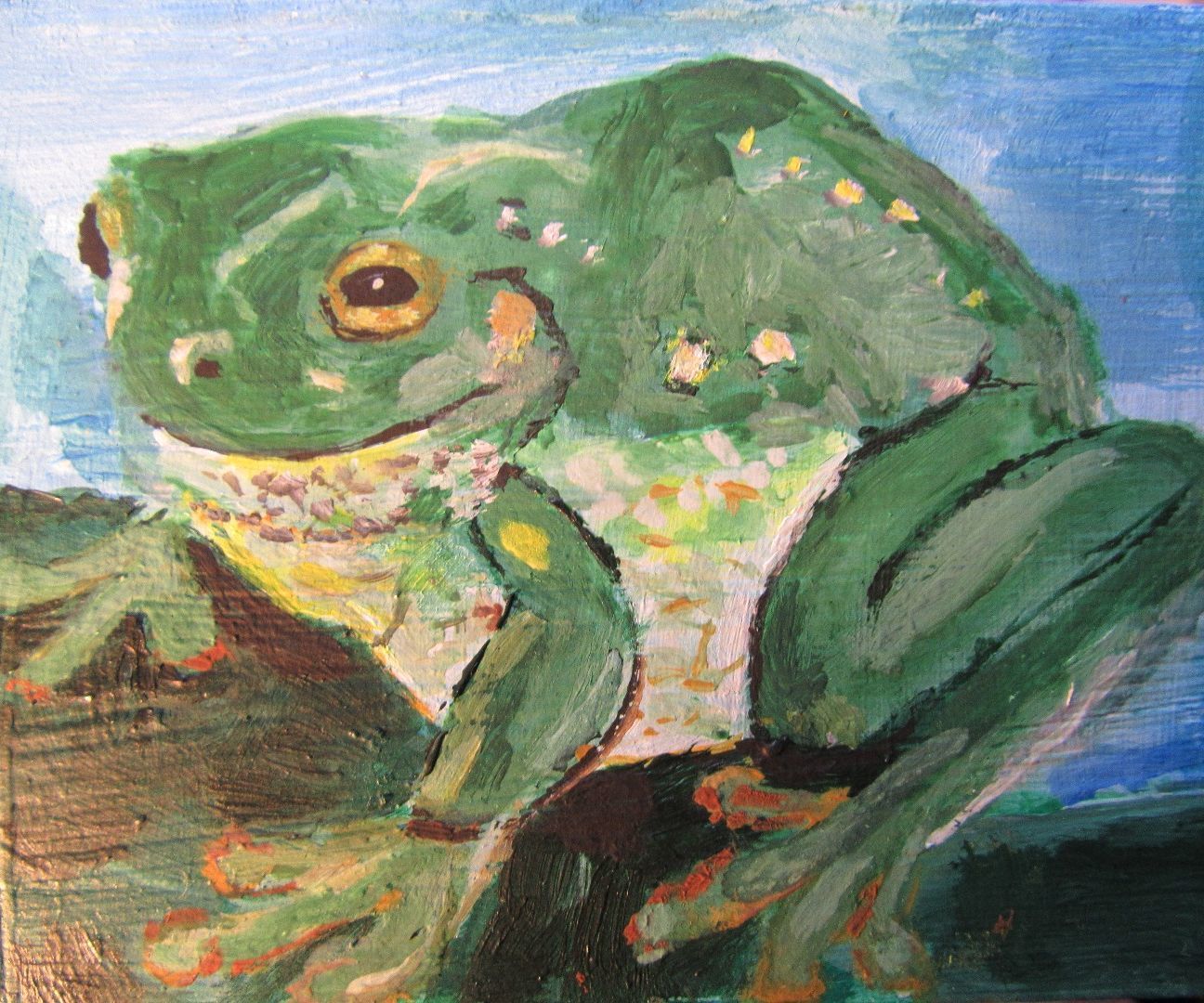 How I Painted a Wooden Box