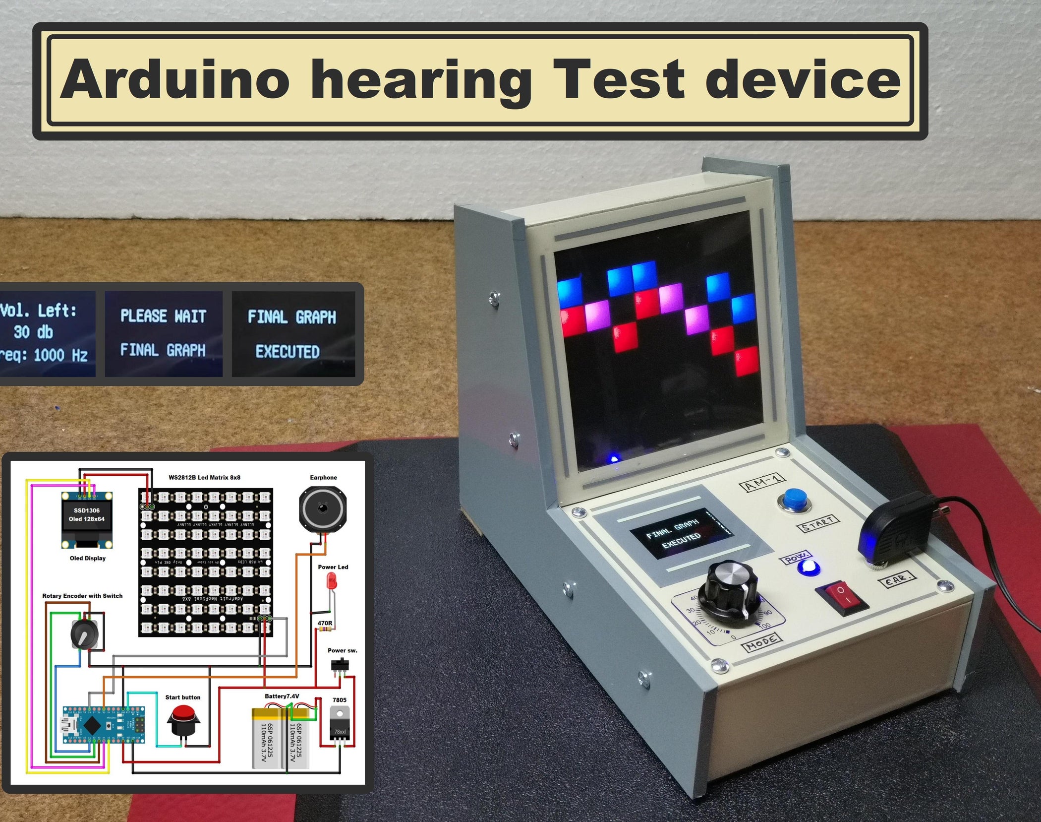 Arduino Hearing Test Device - Audiometer : 4 Steps - Instructables
