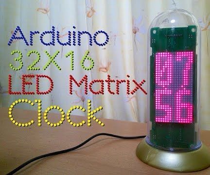 Arduino 32X16 LED Matrix Clock