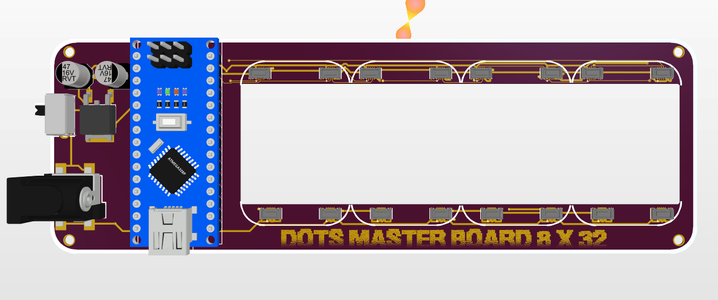 Arduino Display Matrix (32 X 8 DOTS) : 4 Steps (with Pictures ...