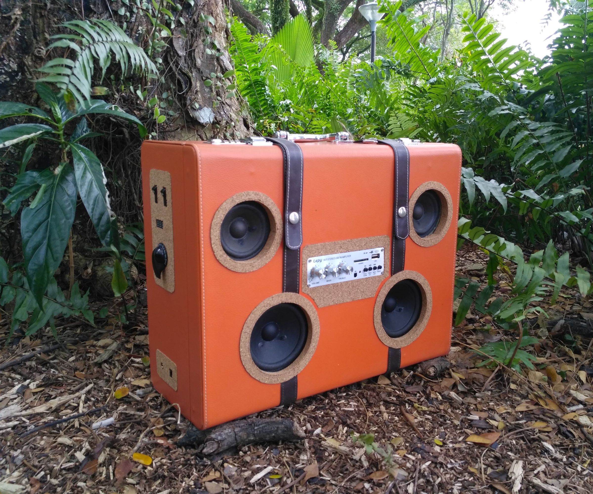 Portable Suitcase Boombox