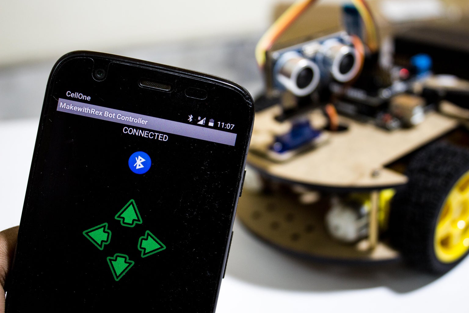 Smartphone Controlled Arduino Robot : 10 Steps (with Pictures ...