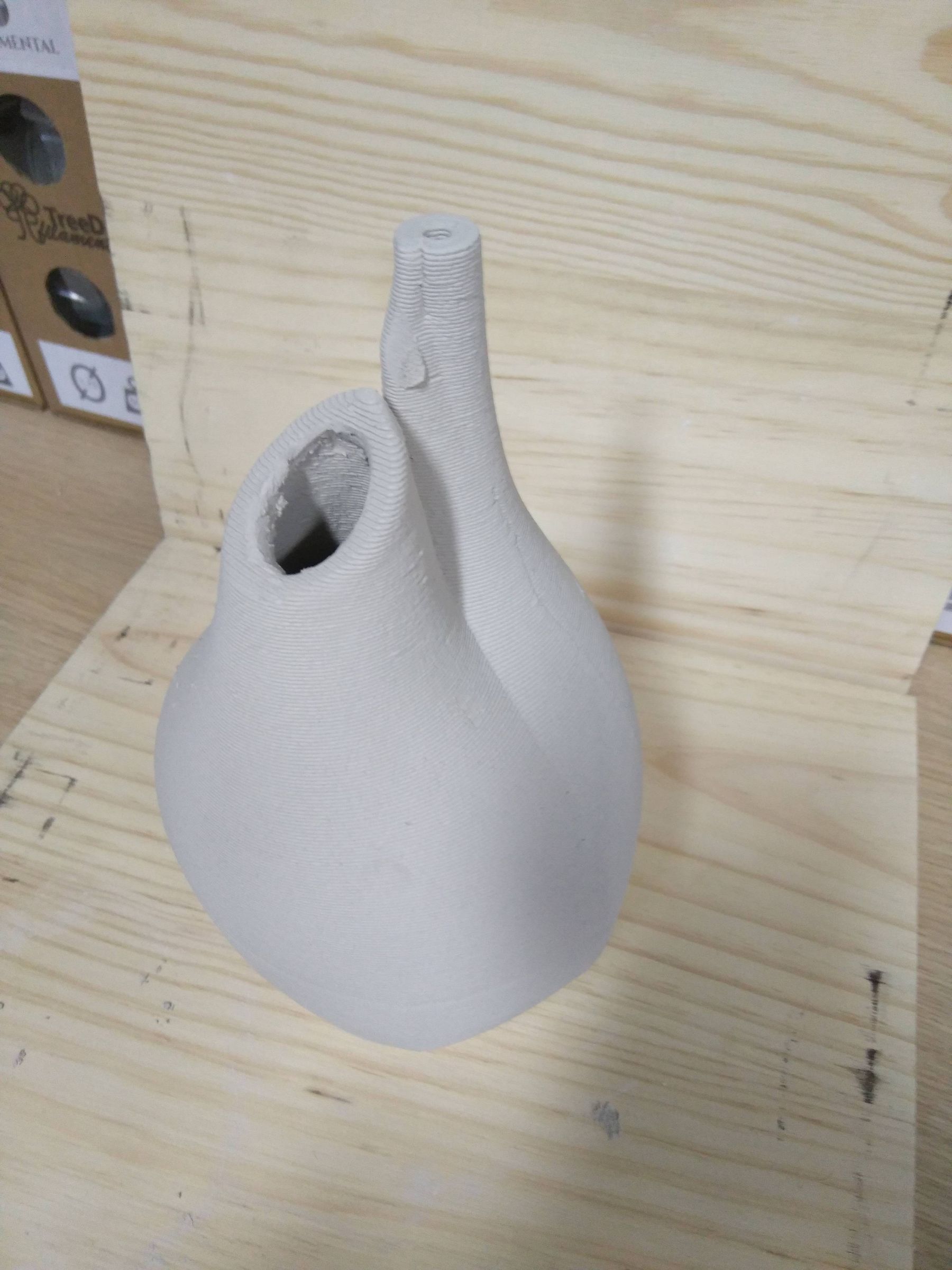 3D Printed Clay Natural Refrigerator (botijo)