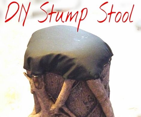DIY Stump Stool