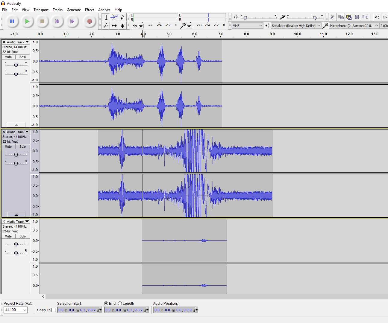 Amateur Voice-overs With Audacity