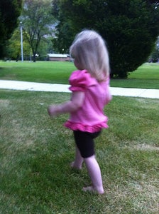 Ruffly Pink Applique Shirt