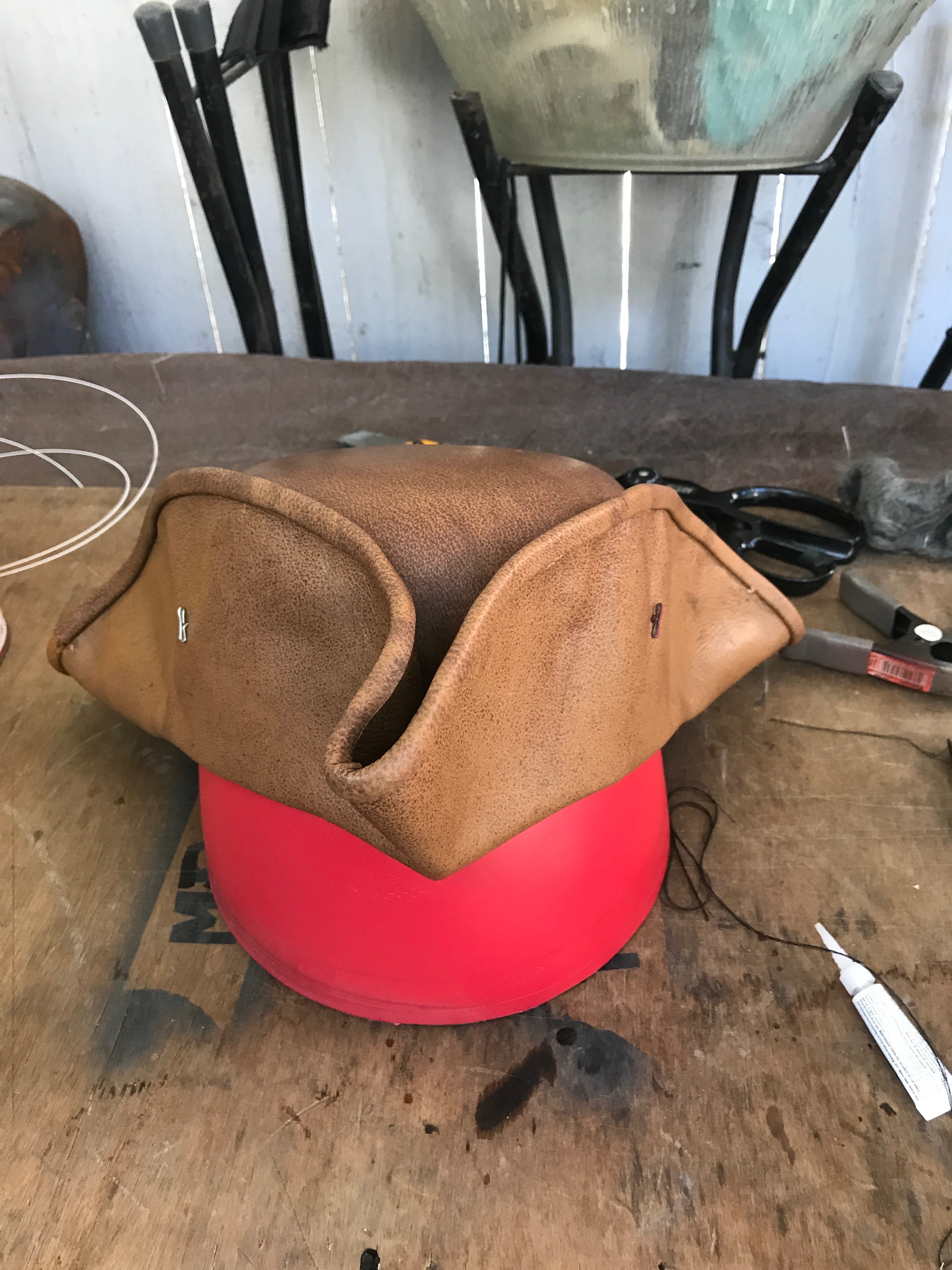 Jack Sparrow Style Tricorn Hat in Leather for Under 30! 18 Steps