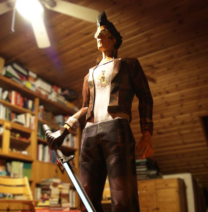 Life Size Paper Travis Touchdown