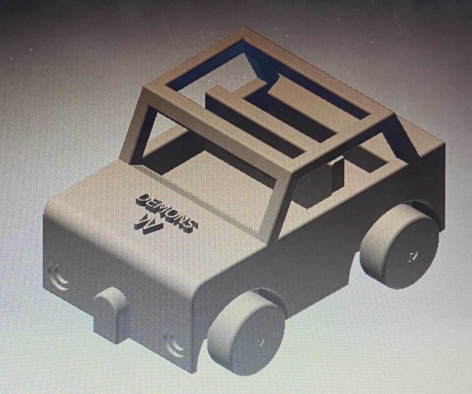 Rubber Band Propelled Dune Buggy