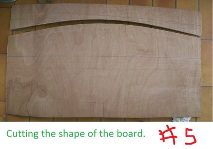 Wake Board Creation of the Rocker With the Wood.