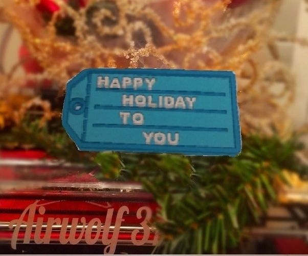 Happy Holiday 3D printing ornament