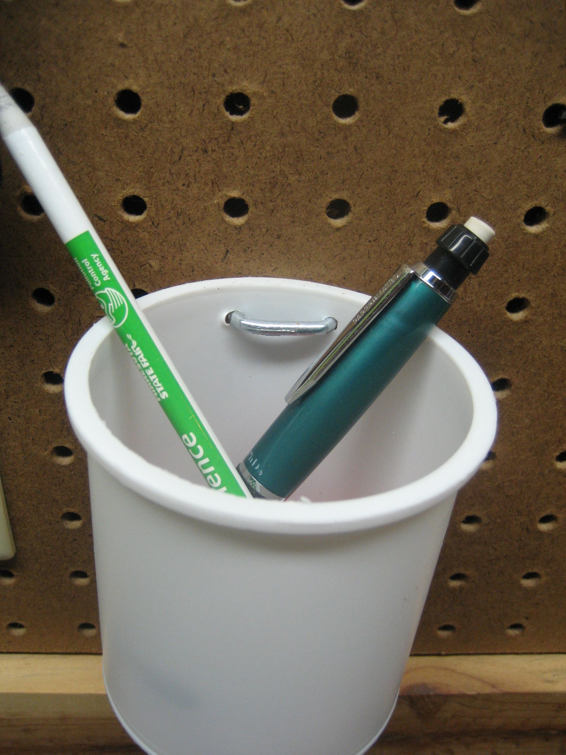 Pegboard Pencil Cup