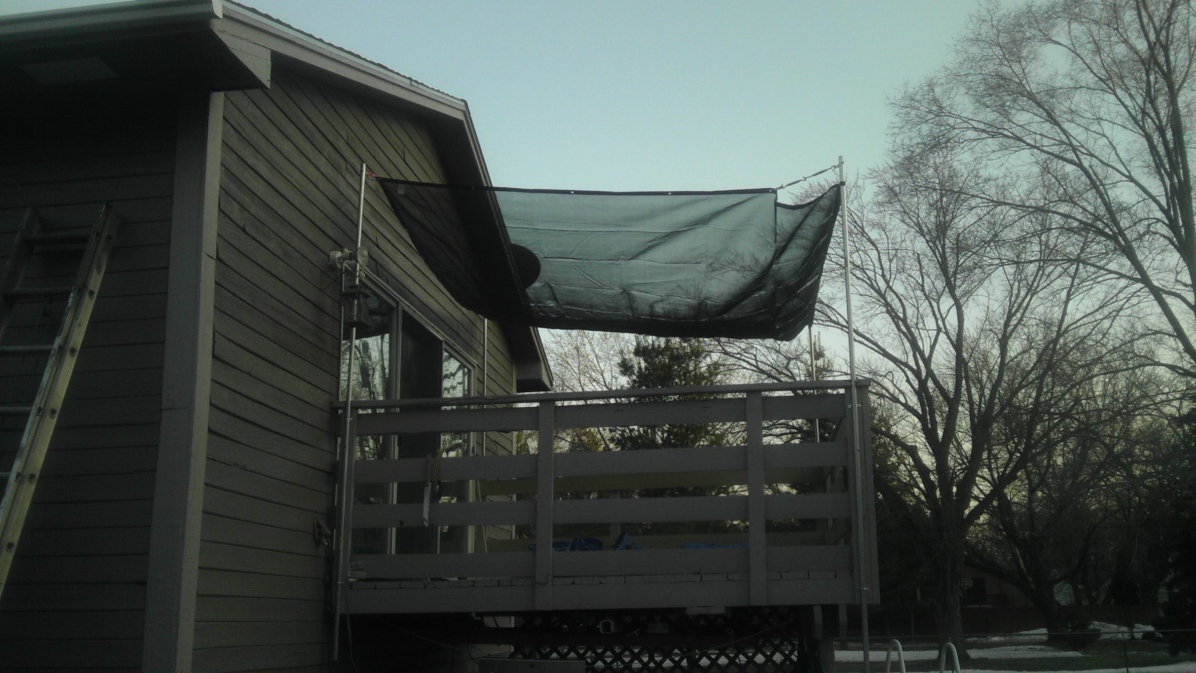 Cheap Fast DIY Deck or Patio Awning Canopy