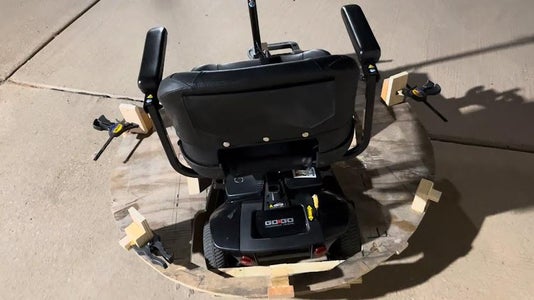 Attach the Big Cup to a Mobility Scooter