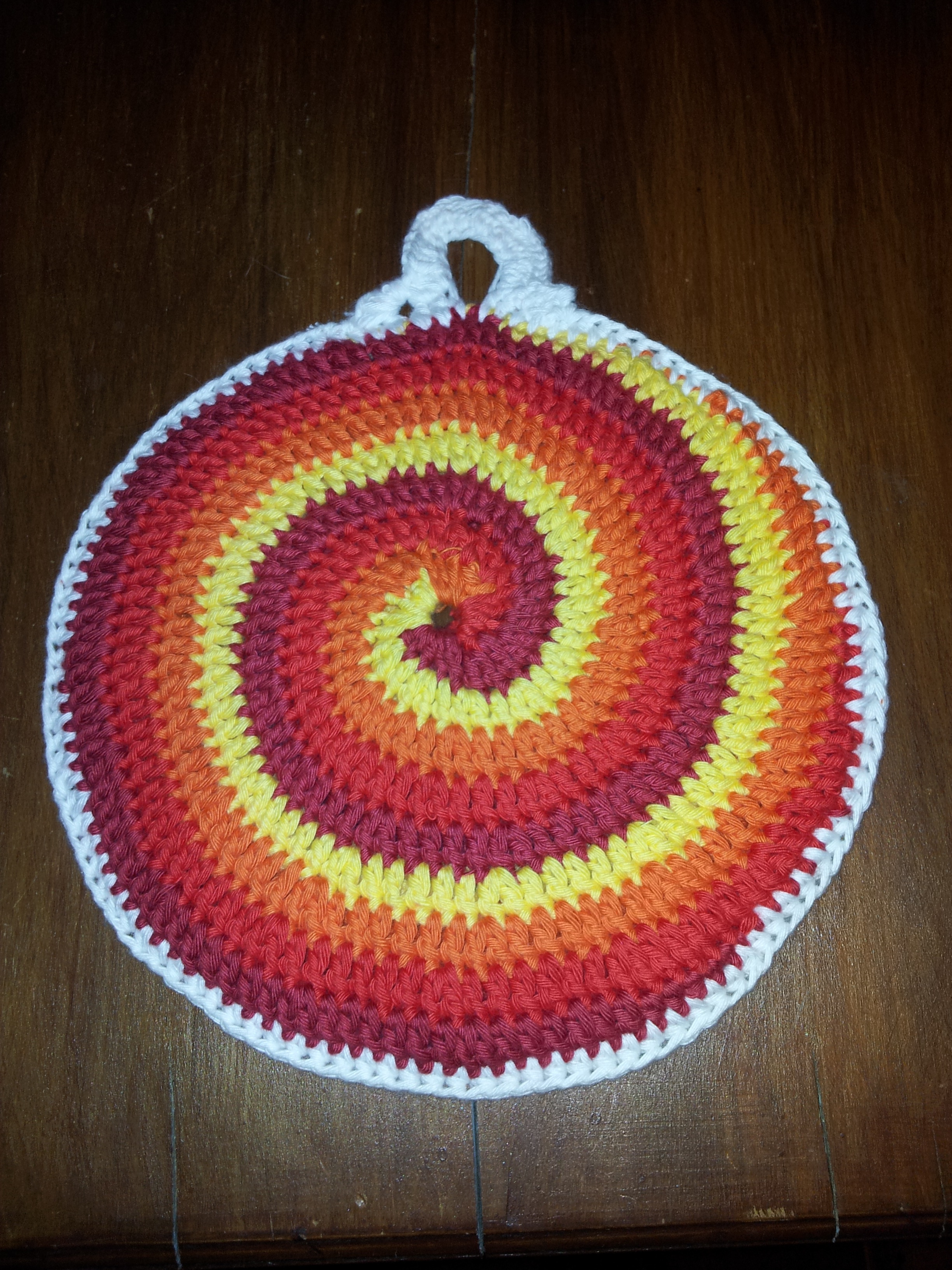 Stir Me Up Potholder- First Ever Crochet Project