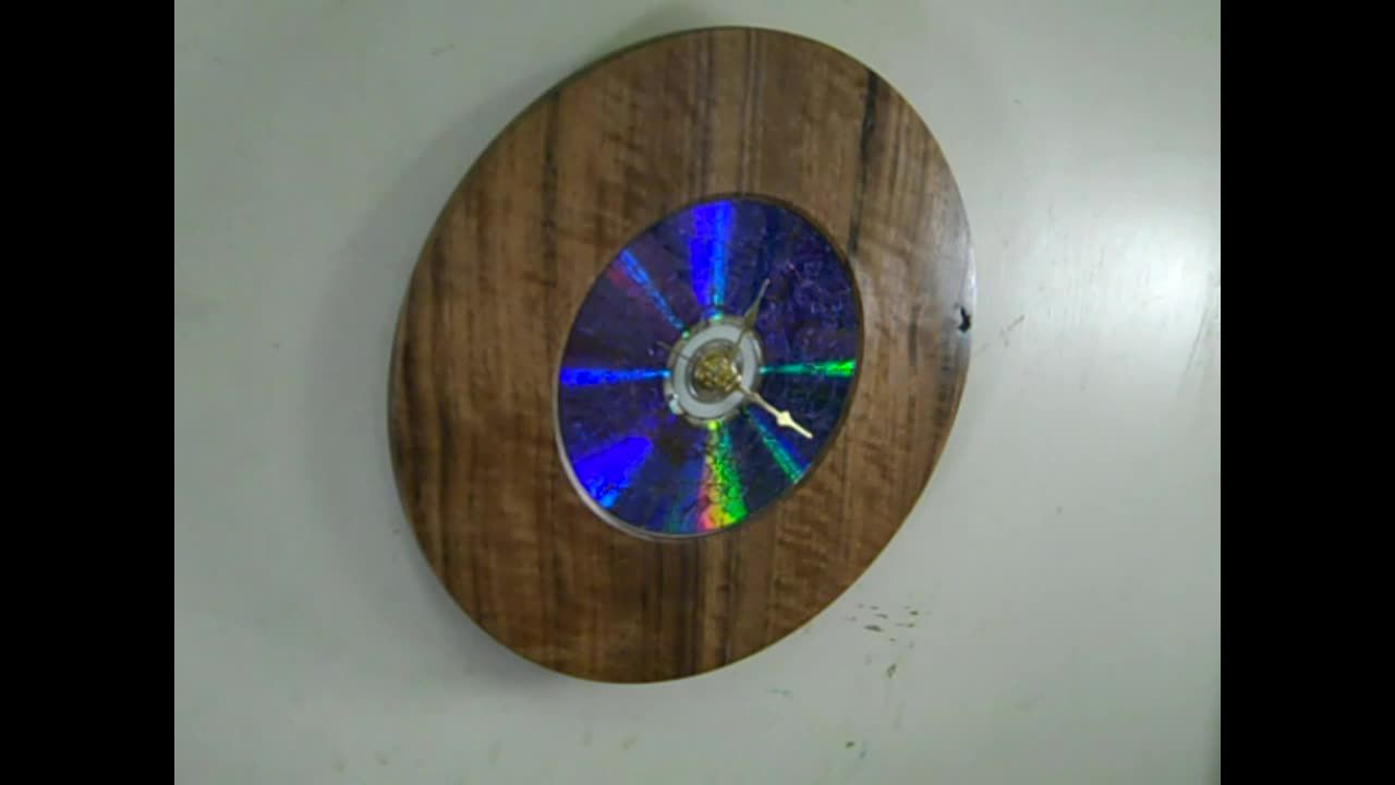 Walnut Wall Clock, With a Splash of Geek