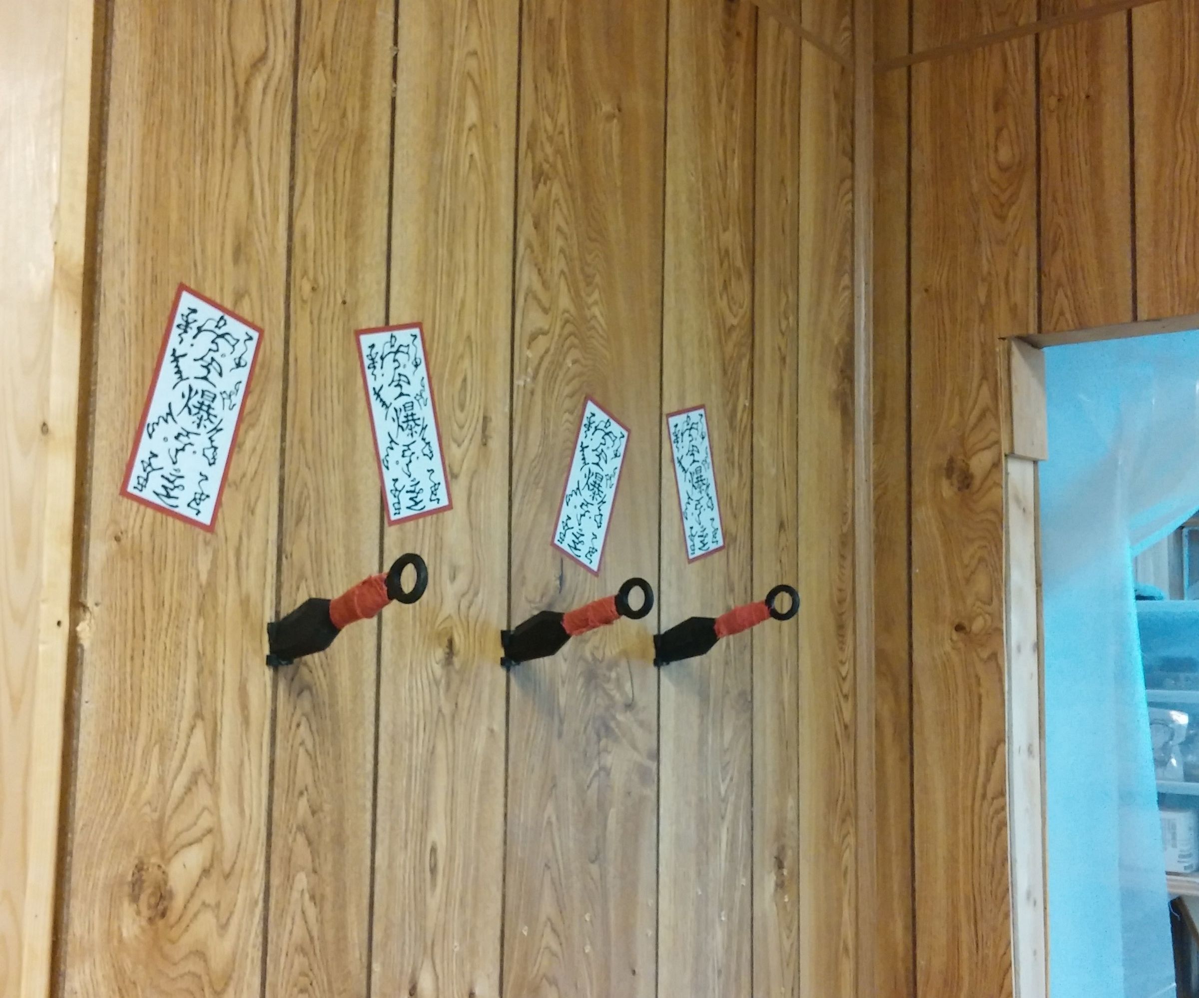 Lasered Naruto Kunai Knife Coathangers