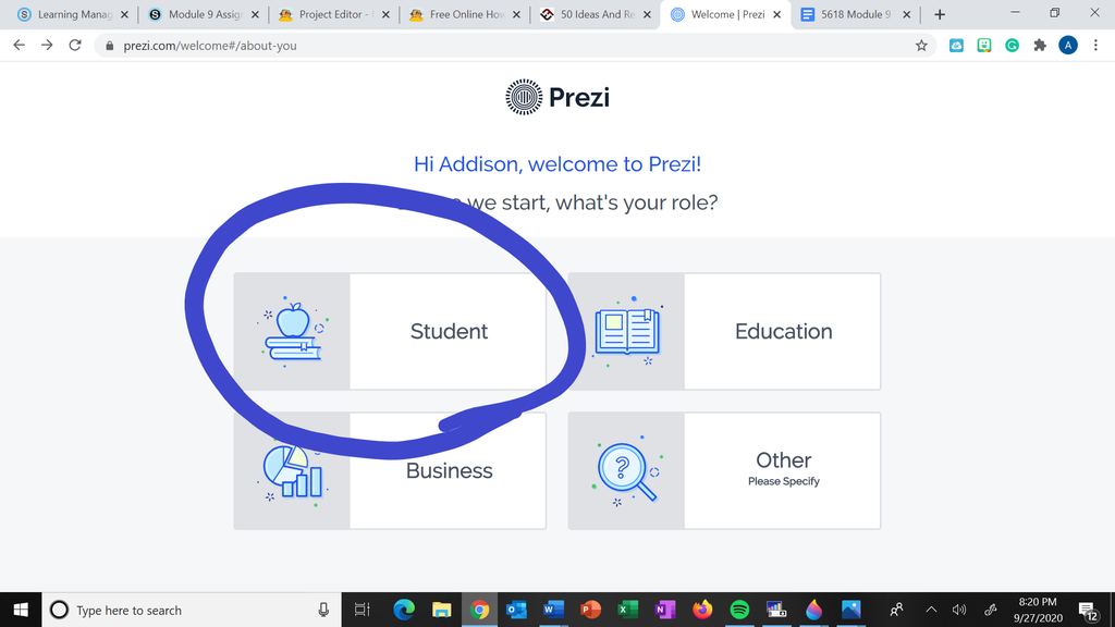 Step 4: What's Your Role?
