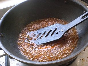 Preparing the Manchurian Sauce
