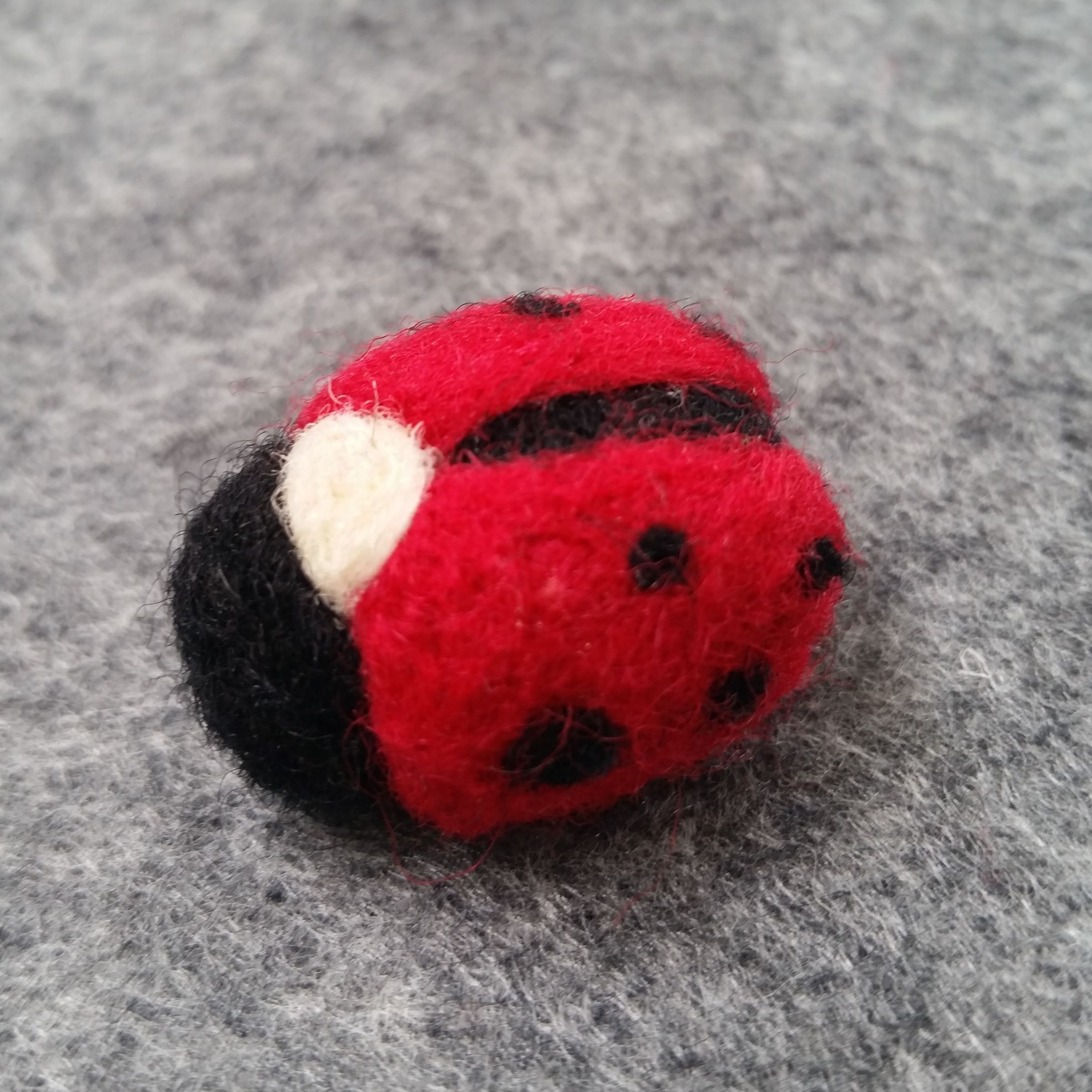 Needle Felted Ladybug 6 Steps Instructables