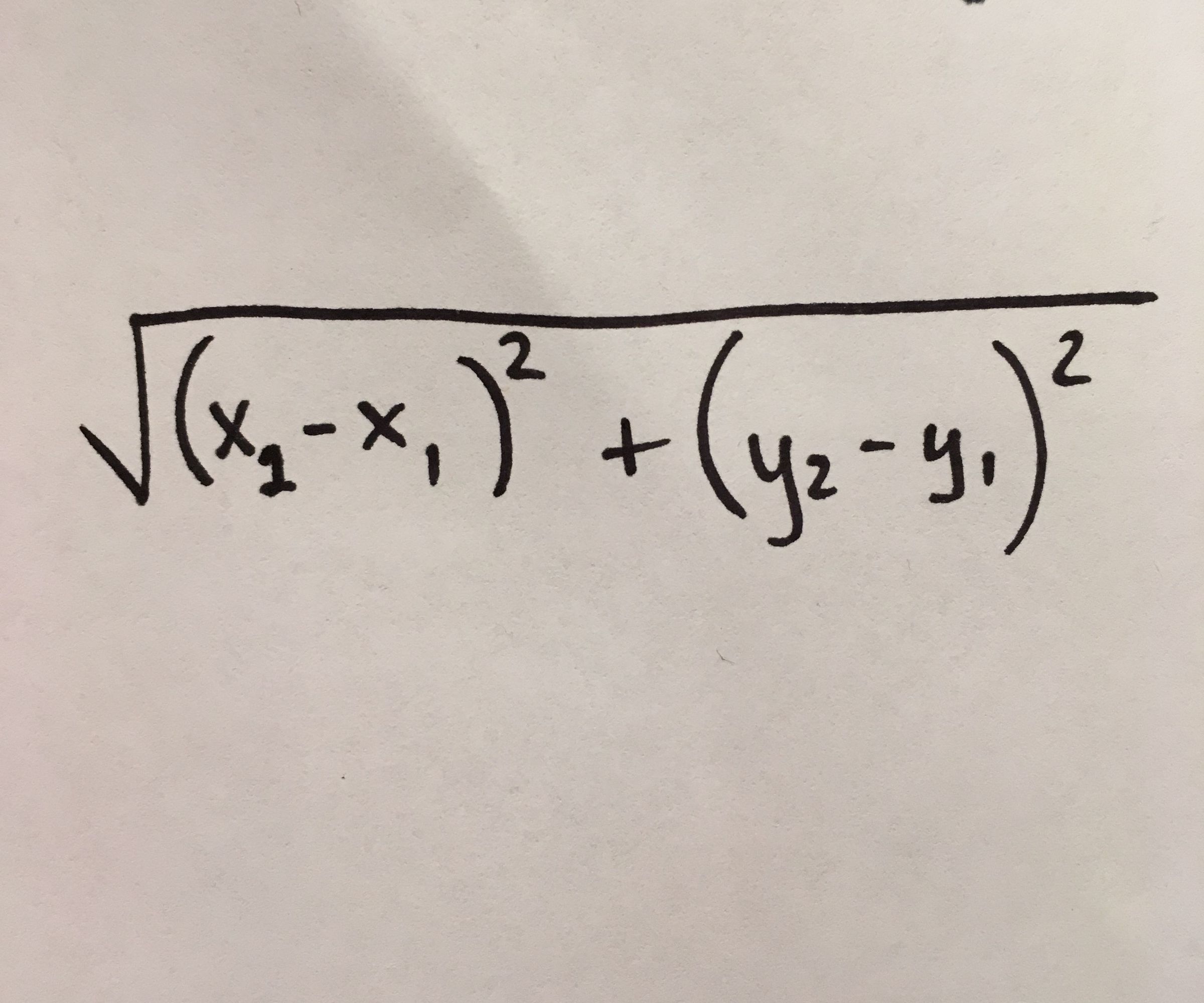 Distance Formula