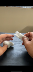 Buff the Boot With Cotton Ball