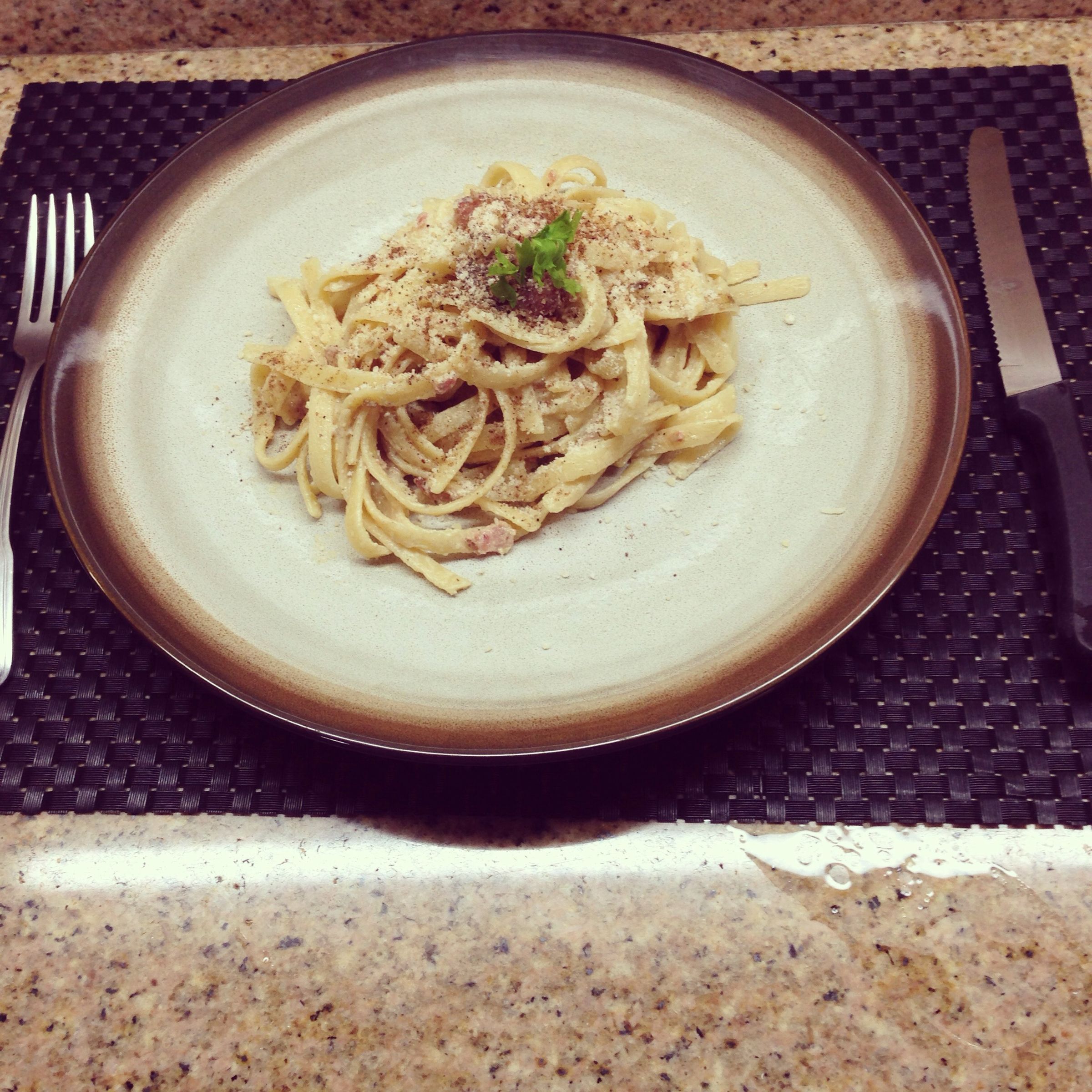 Vorbereitung Für Pasta Alfredo