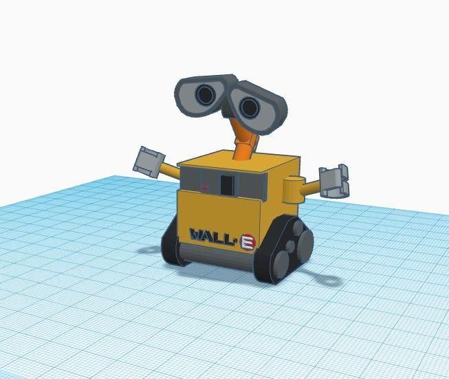 Mini Low-Poly WALL-E for 3D Printing